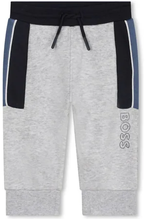 HUGO BOSS Joggingbukser med logotryk og snoretræk