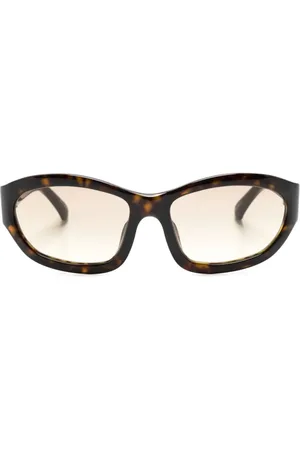 Linda Farrow X Dries Van Noten 215 solbriller i biker-stil