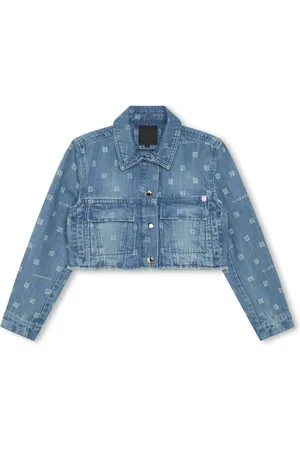 Givenchy Cropped denimjakke med 4G-motiv