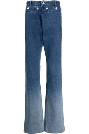 Botter Jeans med lige ben og dobbelt talje