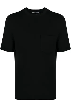 Neil Barrett T-shirt med brystlomme og rund hals