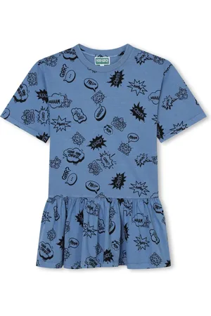 Kenzo Kjole med cartoon-tryk