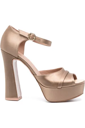 MALONE SOULIERS Yuri 125mm lædersandaler med plateausål