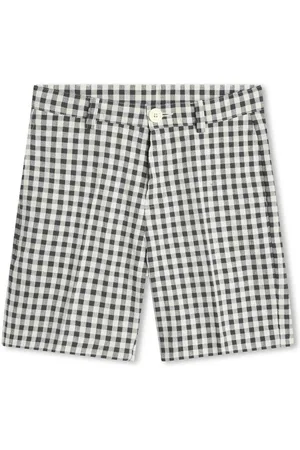 Kenzo Gingham-ternede shorts med logomærke