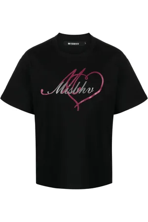 MISBHV T-shirt med glimmerudsmykket logo