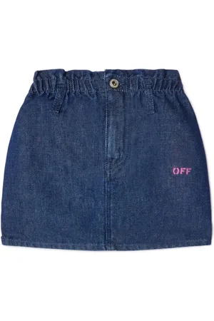 OFF-WHITE Kort Off Stamp denimnederdel