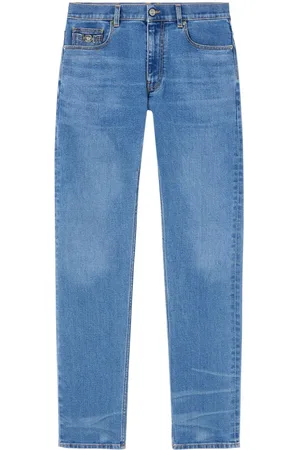 VERSACE Medusa-udsmykkede jeans med smal pasform