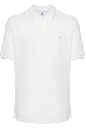 Brunello Cucinelli Polo med broderet logo