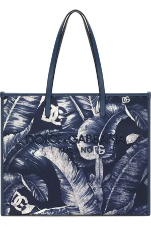 Dolce & Gabbana Tote i kanvas med broderet logo