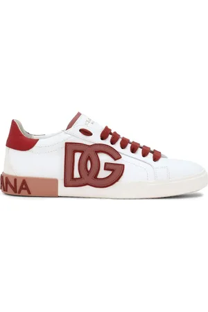 Dolce & Gabbana Sneakers i læder med logo-applikation