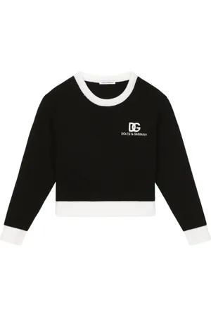 Dolce & Gabbana DG intarsiastrikket trøje