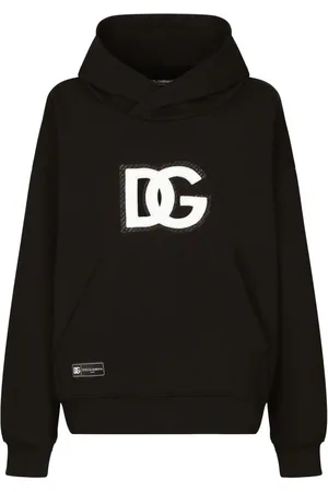 Dolce & Gabbana Hættetrøje i jersey med logo-applikation