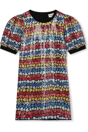 Sonia Rykiel Enfant Kjole med pailletter og logotryk