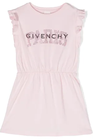 Givenchy Kjole med flæser og logotryk