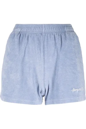 Sporty & Rich Syracuse shorts i frotté