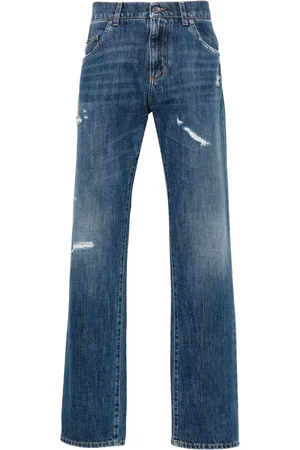 Dolce & Gabbana Jeans med lige ben og ribbet detalje