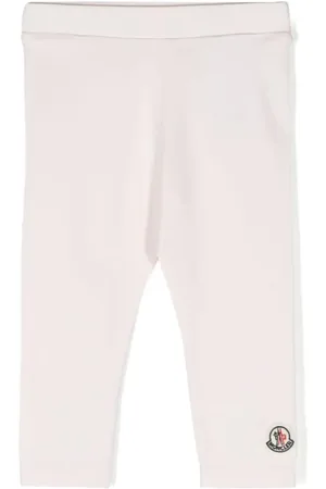 Moncler Leggings med elastikkant og logomærke