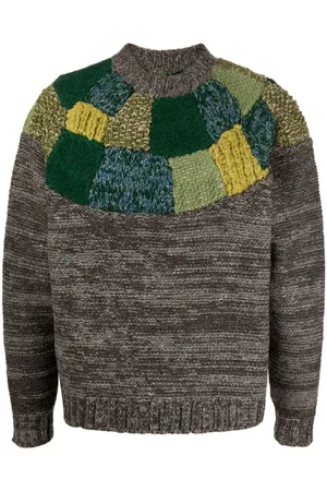 KAPITAL Trøje med 3D-patchwork-design