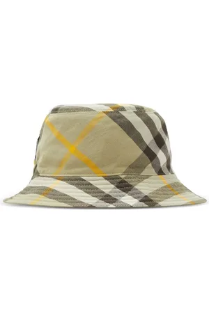 Burberry Bøllehat med ternet mønster
