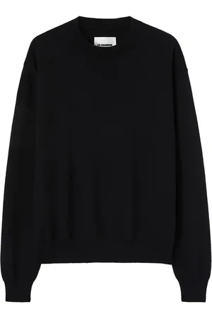 Jil Sander Finstrikket trøje med rund hals