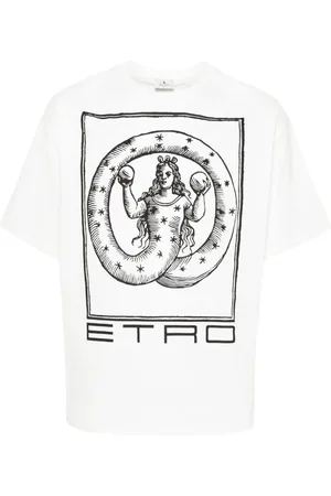Etro T-shirt med grafisk tryk