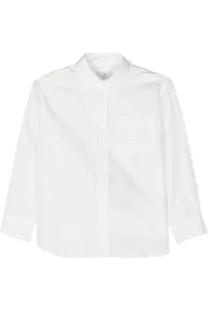 Etro Skjorte i poplin med Pegaso-broderi