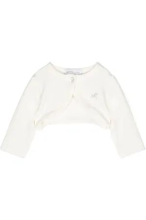 MONNALISA Cropped jakke med logoudsmykning