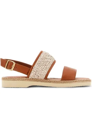 Hogan H660 sandaler i vævet læder