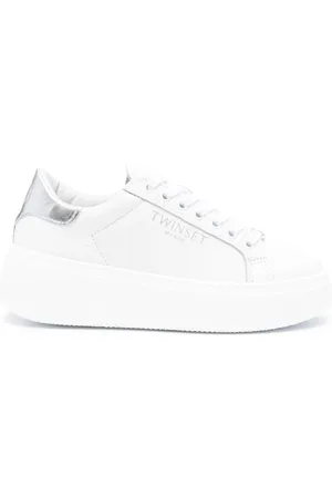 Twin-Set Sneakers med plateausål i læder