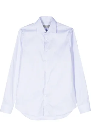 CANALI Skjorte med mikroprikker og knapper