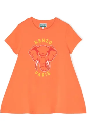 Kenzo T-shirt-kjole med elefanttryk