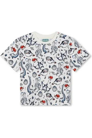Kenzo T-shirt med havtryk