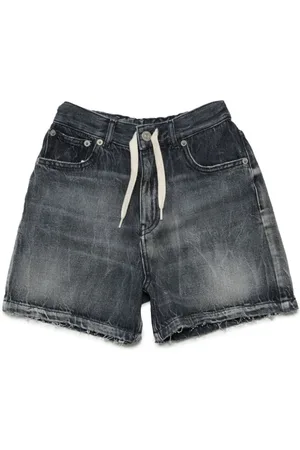 Maison Margiela Denimshorts med snoretræk og logomærke