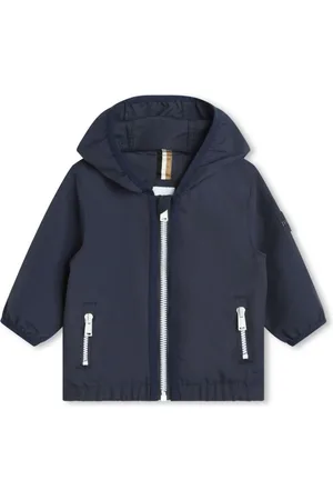 HUGO BOSS Vindjakke med hætte og logotryk