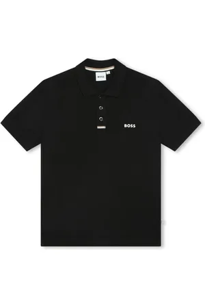 HUGO BOSS Strækbar polo med logotryk