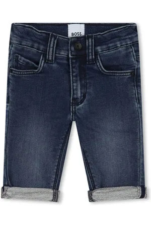 HUGO BOSS Logoprægede jeans med lige ben