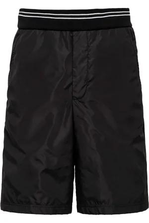 Prada Bermuda-shorts i piqué med trekantet logo