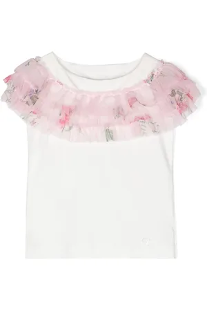 MONNALISA T-shirt med flæser