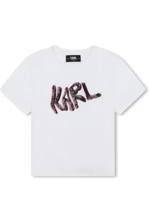 Karl Lagerfeld T-shirt med logoudsmykning