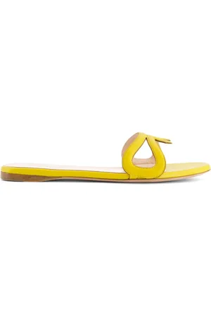 Giambattista Valli Sandaler i læder med rund tå