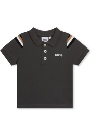 HUGO BOSS Polo med stribedetalje