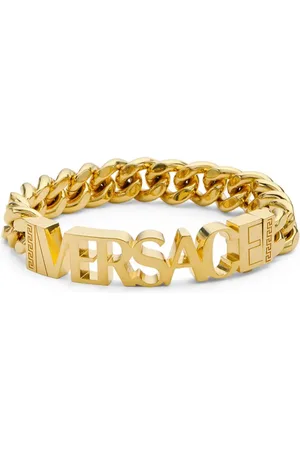 VERSACE Ring med poleret finish og logo-bogstaver