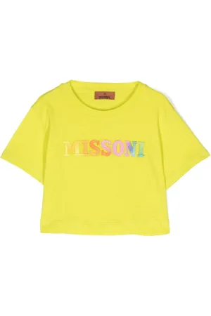 Missoni Cropped T-shirt med broderet logo