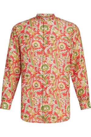 Etro Skjorte med knapper og blomstertryk