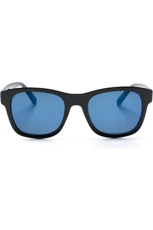 Moncler Solbriller med wayfarer-stel og logoplade