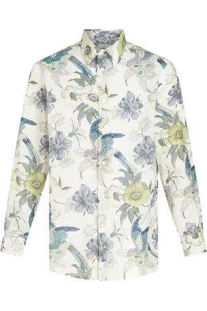 Etro Skjorte med knapper og blomstertryk