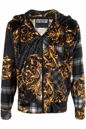 VERSACE Hættetrøje med baroktryk og lynlås