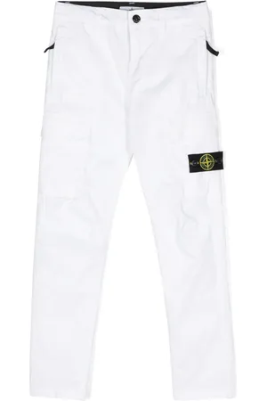 Stone Island Cargo-bukser med kompasmærke og lige ben