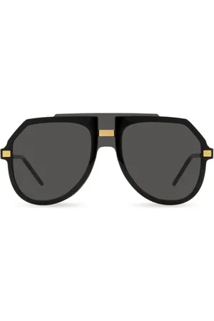 Dolce & Gabbana Oversize solbriller med logoindgravering