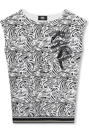 Karl Lagerfeld Kort kjole med zebra-tryk
